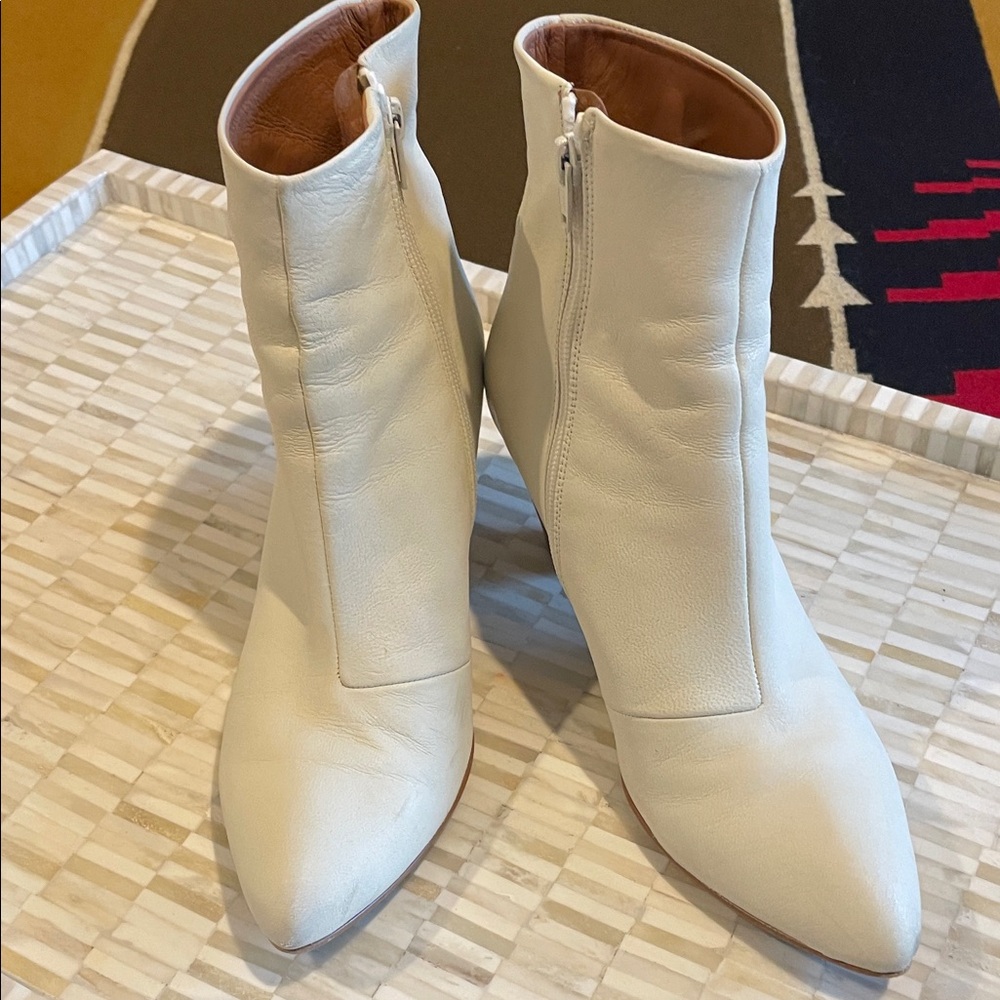 Free People off White Ankle Boots